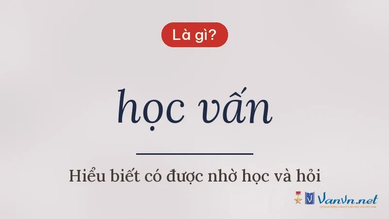 học vấn là gì
