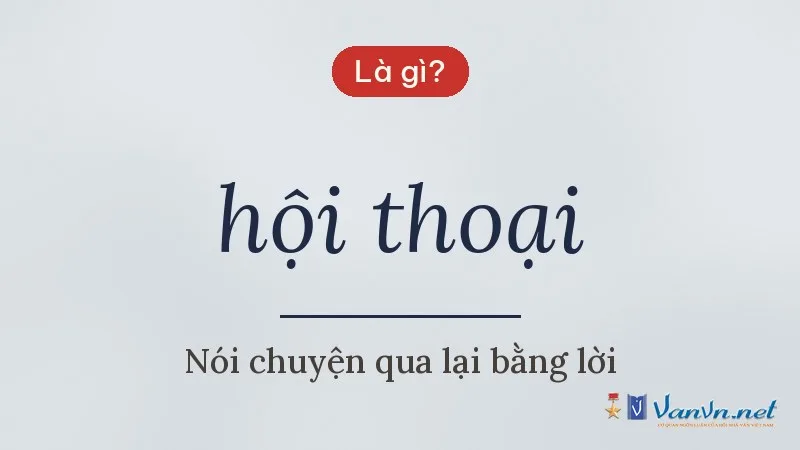 hội thoại là gì