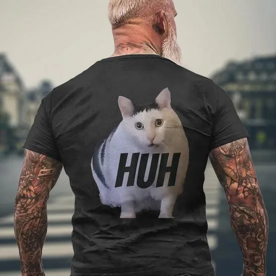 huh cat meme