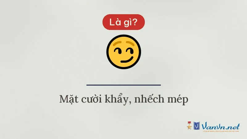 Icon 😏 mặt cười khẩy là gì