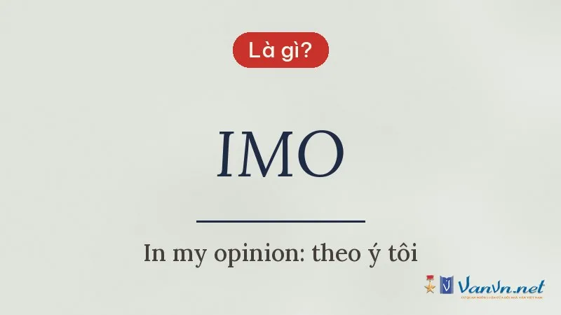 IMO là gì