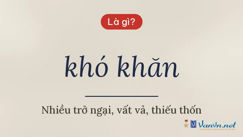 khó khăn là gì