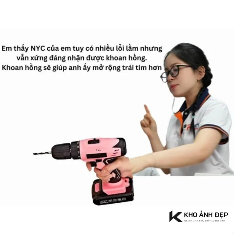 khoan hồng meme