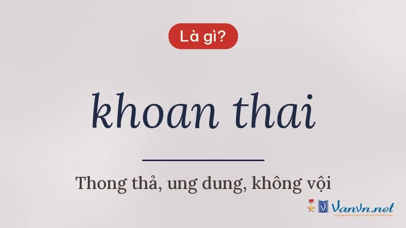 khoan thai là gì