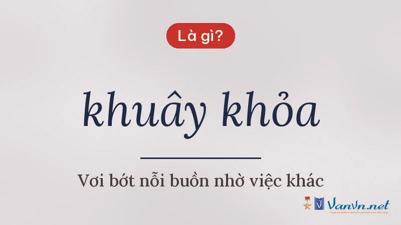 khuây khỏa là gì