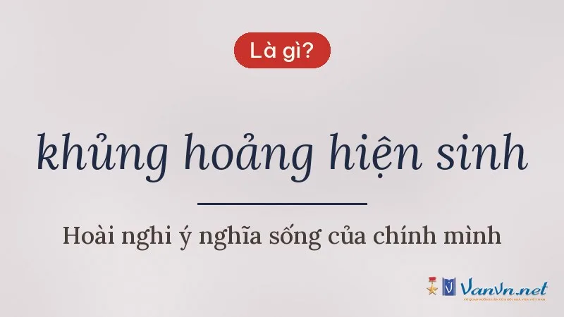 khủng hoảng hiện sinh là gì