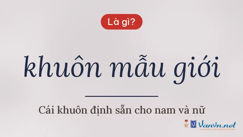 khuôn mẫu giới là gì