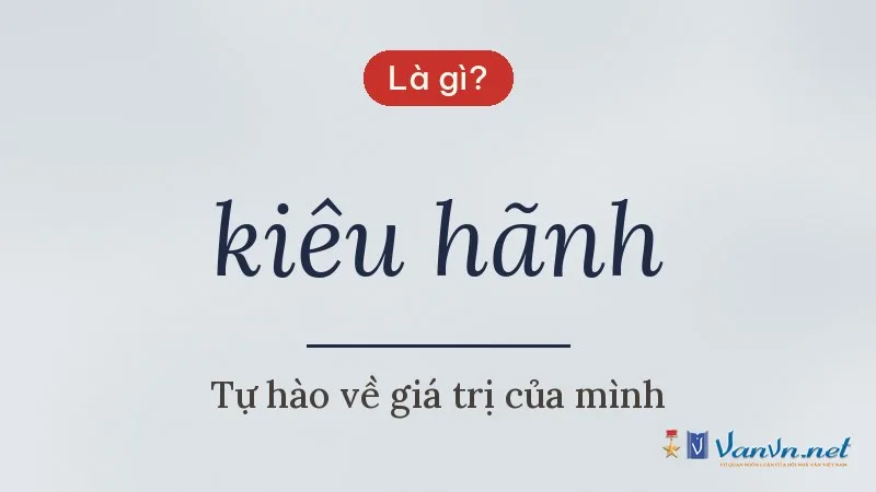 kiêu hãnh là gì