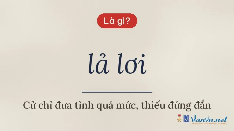 lả lơi là gì