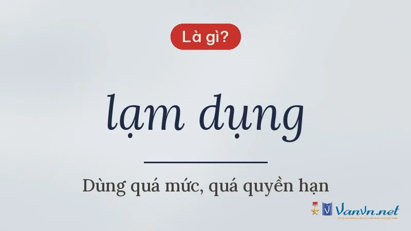 lạm dụng là gì