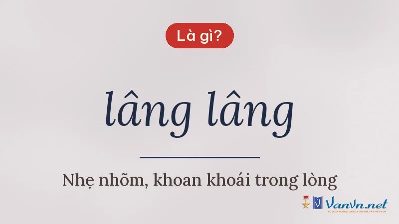 lâng lâng là gì