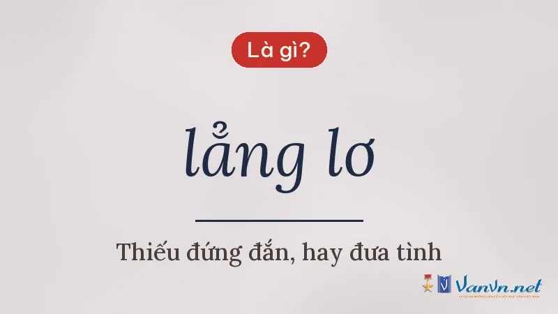 lẳng lơ là gì