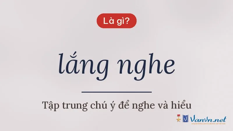 lắng nghe là gì