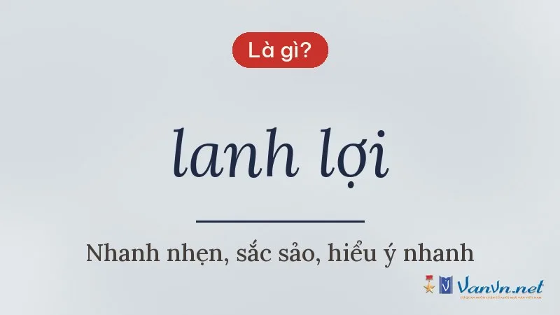 lanh lợi là gì