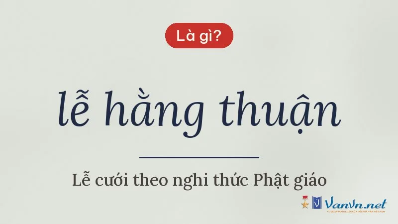 lễ hằng thuận là gì
