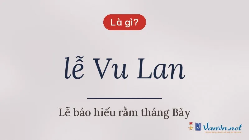 lễ Vu Lan là gì