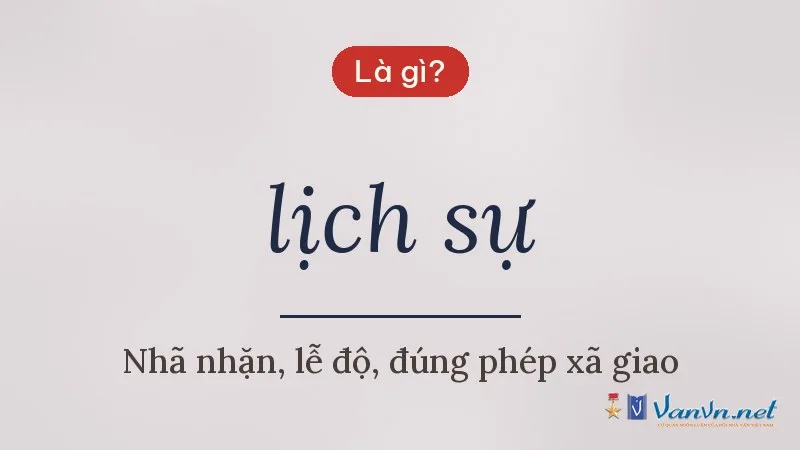 lịch sự là gì