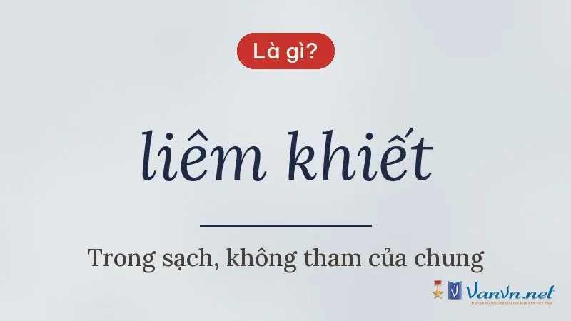 liêm khiết là gì