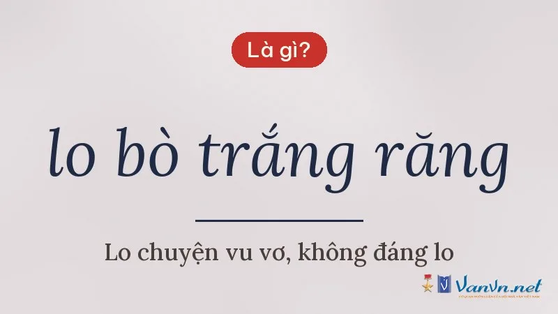 lo bò trắng răng là gì