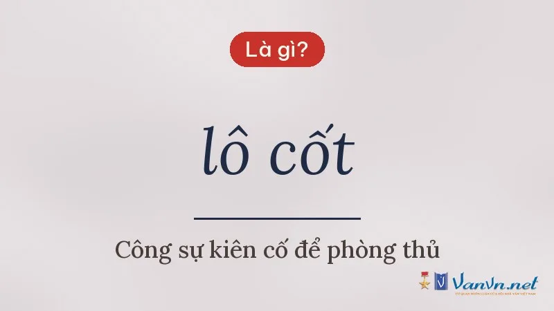 lô cốt là gì