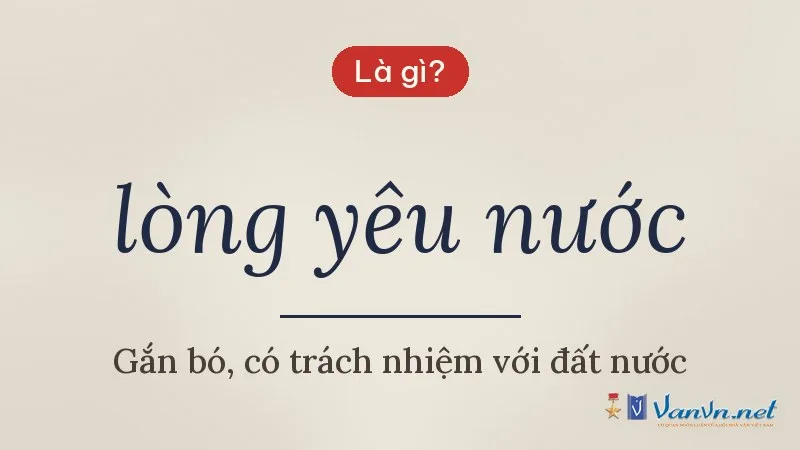 lòng yêu nước là gì