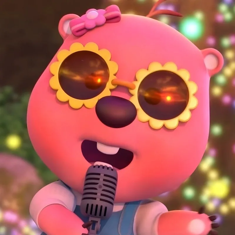meme gấu hồng loopy