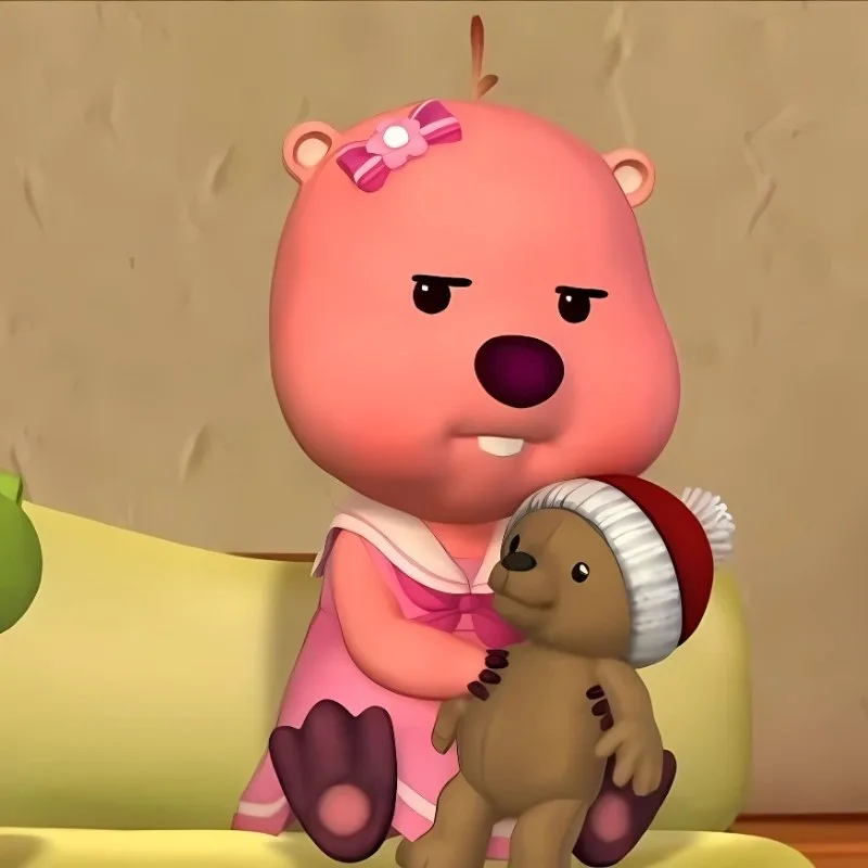 meme gấu hồng loopy