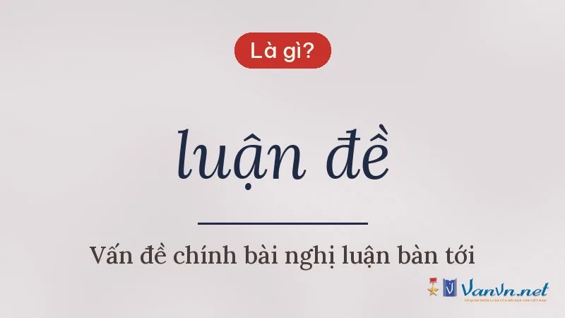 luận đề là gì