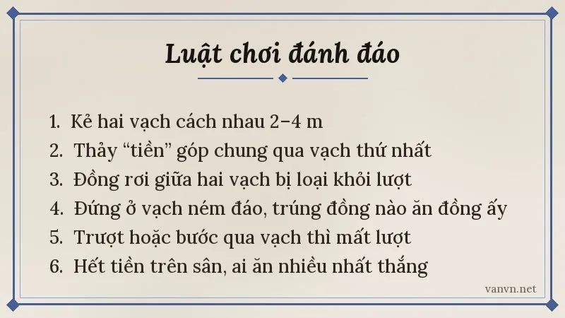 luật chơi đánh đáo