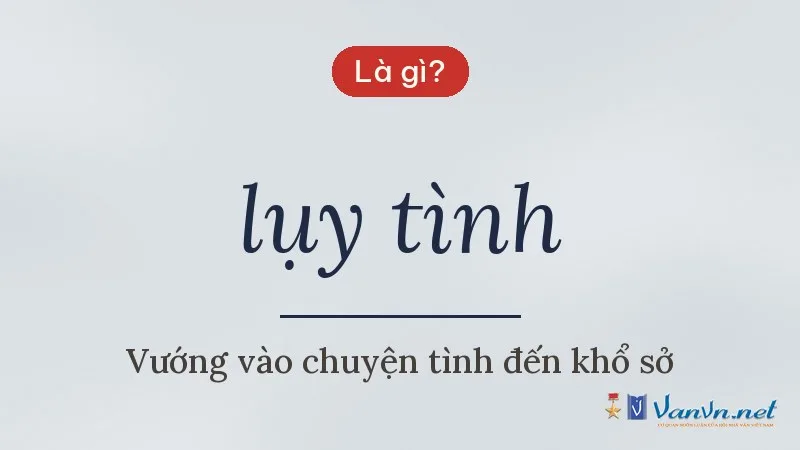 lụy tình là gì