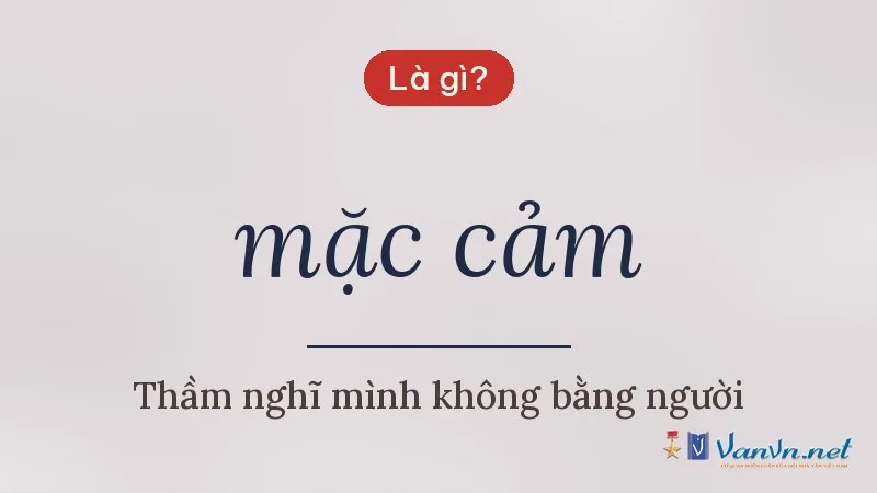 mặc cảm là gì