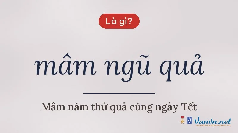 mâm ngũ quả là gì