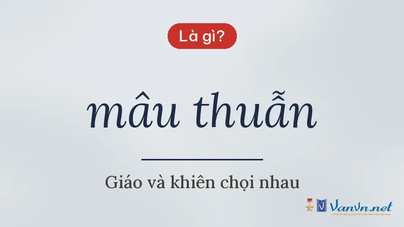 mâu thuẫn là gì