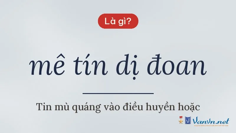 mê tín dị đoan là gì