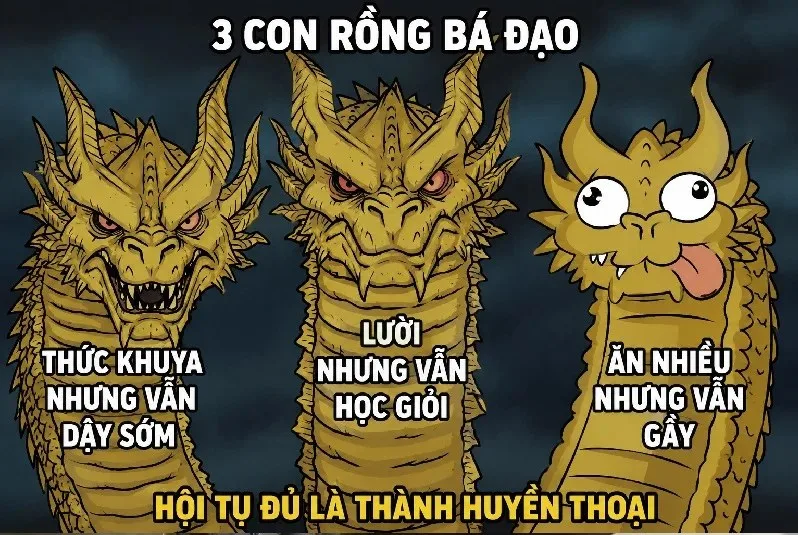 meme 3 con rồng