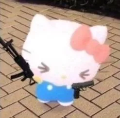 meme bắn súng cute