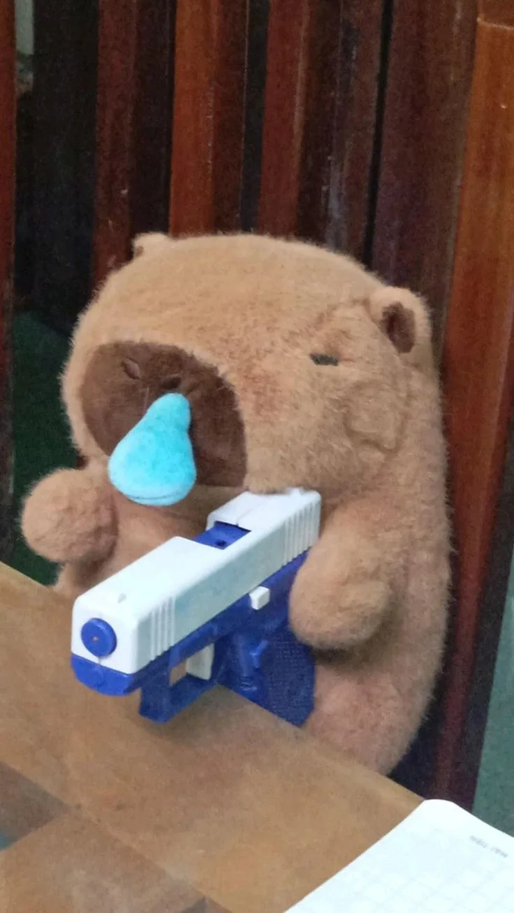 meme bắn súng cute