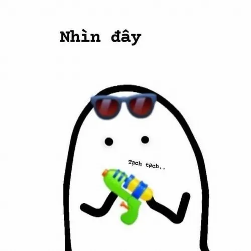 meme bắn súng nước
