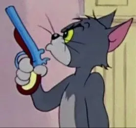meme bắn súng cute