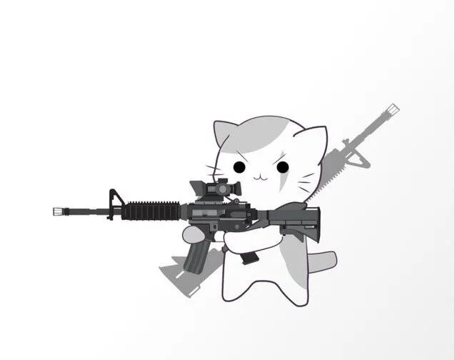 meme bắn súng cute