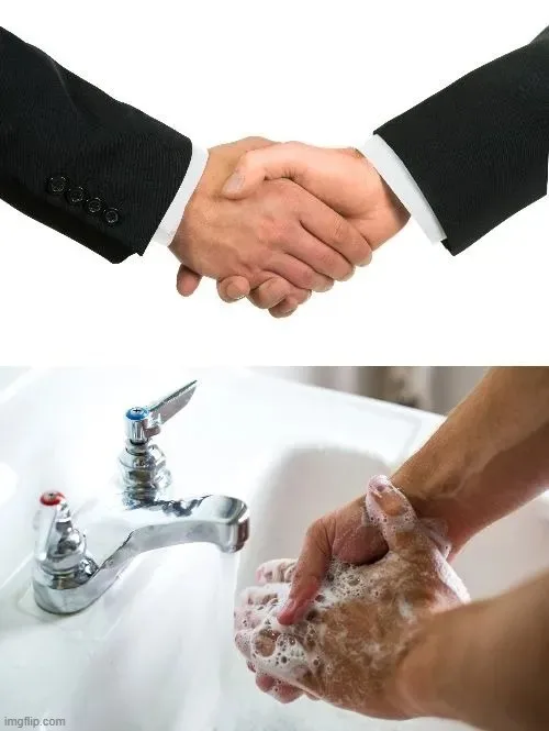 meme bắt tay hợp tác