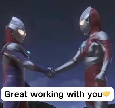 meme bắt tay hợp tác