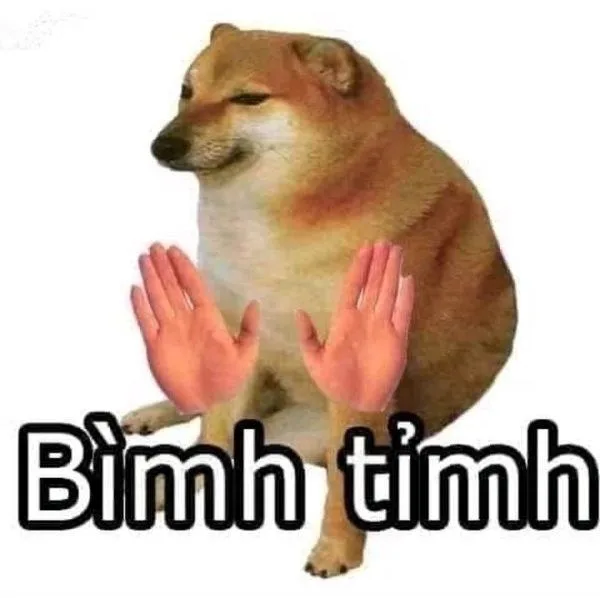 ảnh meme bình tĩnh