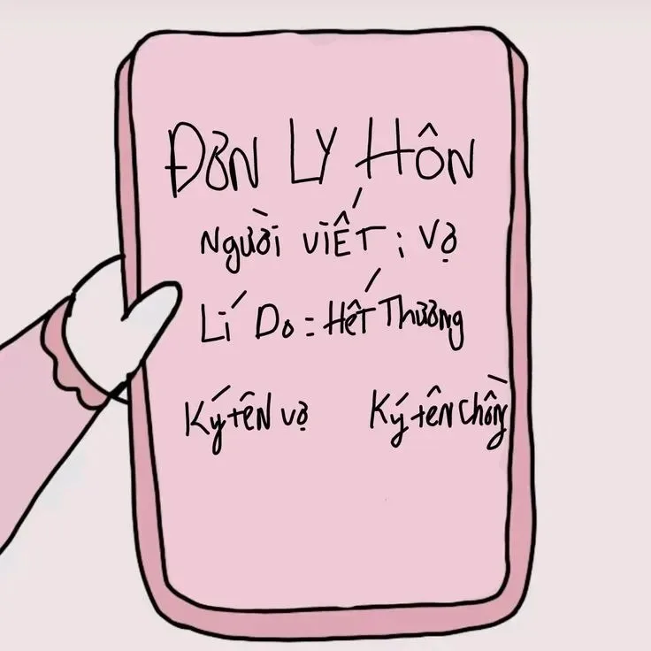 đơn ly hôn meme