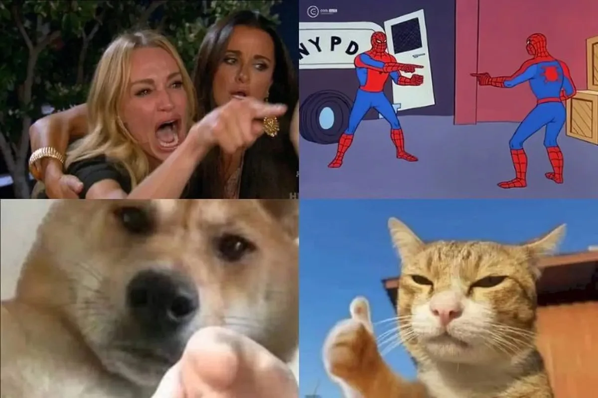 meme người nhện chỉ tay