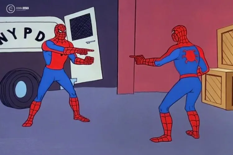 meme người nhện chỉ tay