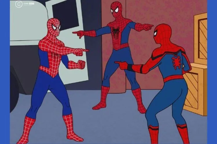 meme người nhện chỉ tay