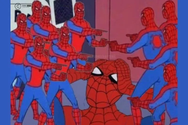 meme người nhện chỉ tay