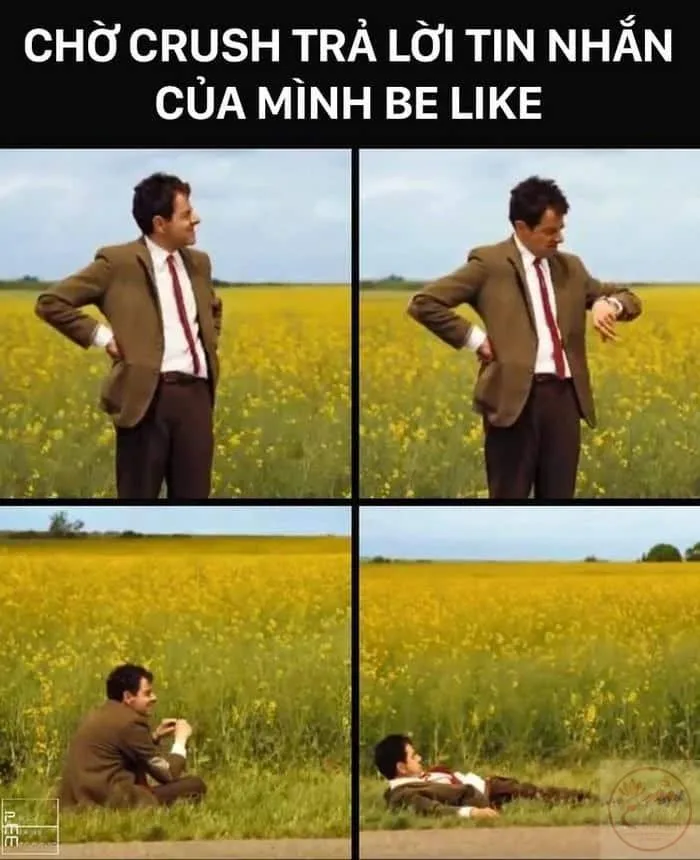 meme chờ đợi tin nhắn