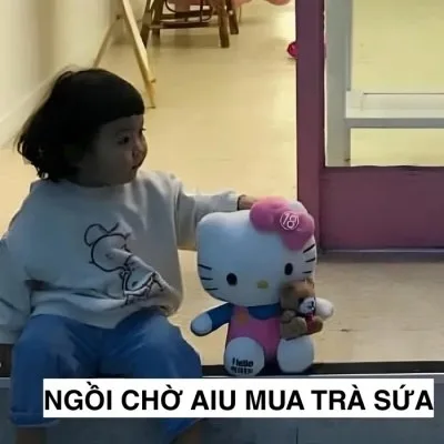 meme chờ đợi hài hước